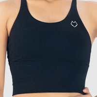 AK PRO Sports Bra, 30A-34E Size, Padded (BLK) - Alpha Kleid