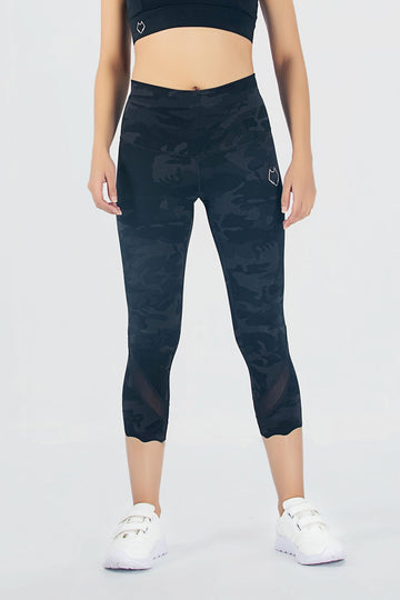 AK PRO Camo Leggings - Cropped - Brushed - High Rise - Alpha Kleid