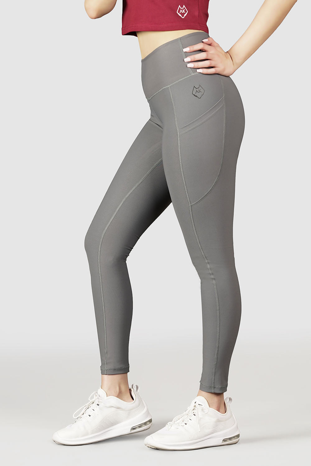 Sculpt Leggings - Brushed - Gym|Yoga|Barre (GRY) - Alpha Kleid