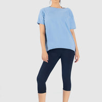 DriFit Training|Yoga Shirt - Super Soft - Relaxed Fit (BLU) - Alpha Kleid