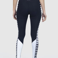 Stripe Panel Leggings in Sculpt Compression - Alpha Kleid