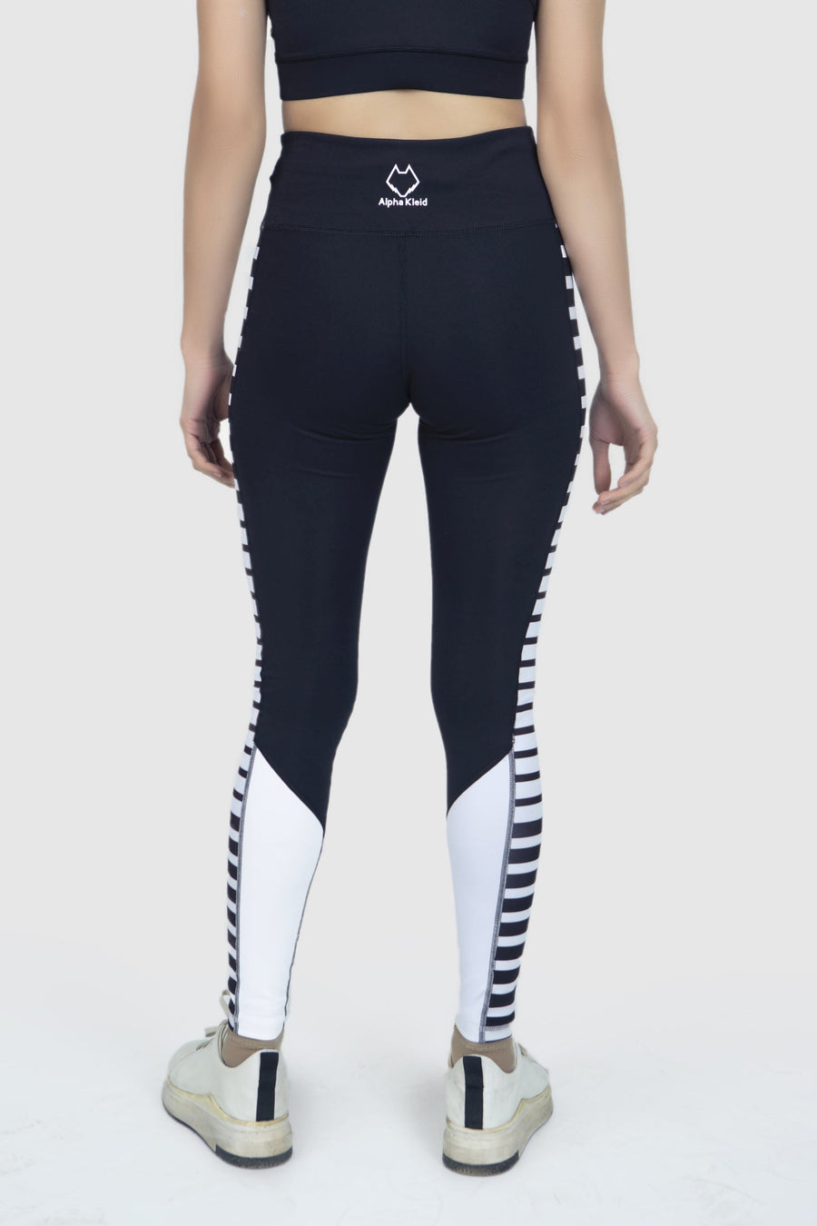 Stripe Panel Leggings in Sculpt Compression - Alpha Kleid