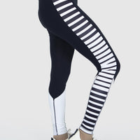 Stripe Panel Leggings in Sculpt Compression - Alpha Kleid