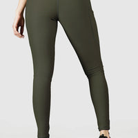 Sculpt Leggings - Brushed - Gym|Yoga|Barre (OLIVE) - Alpha Kleid