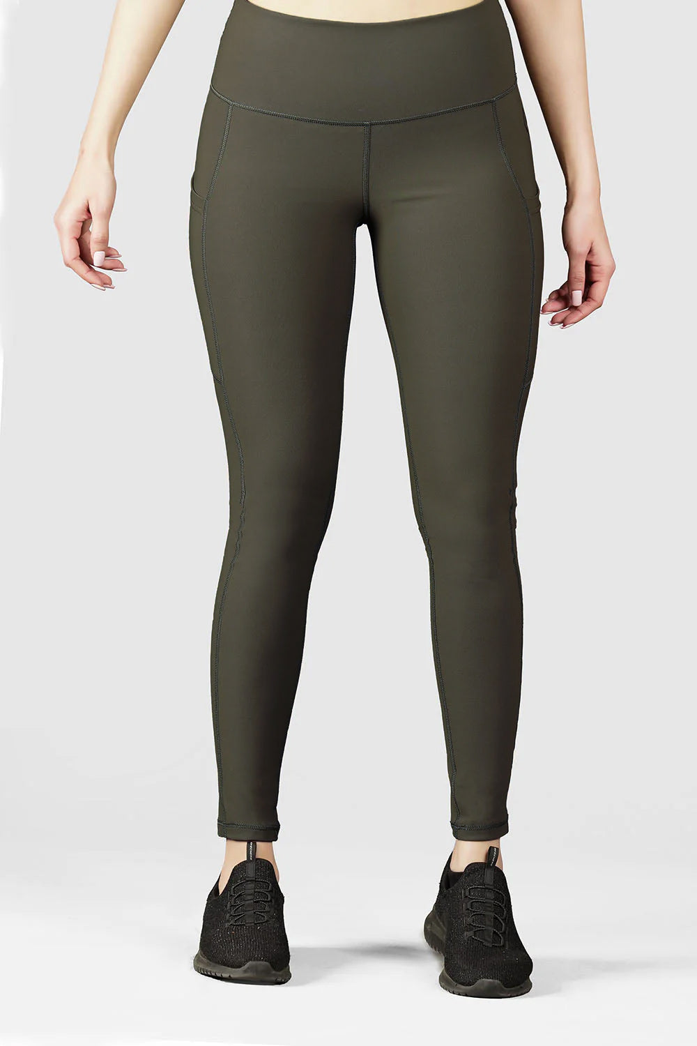 Sculpt Leggings - Brushed - Gym|Yoga|Barre (OLIVE) - Alpha Kleid