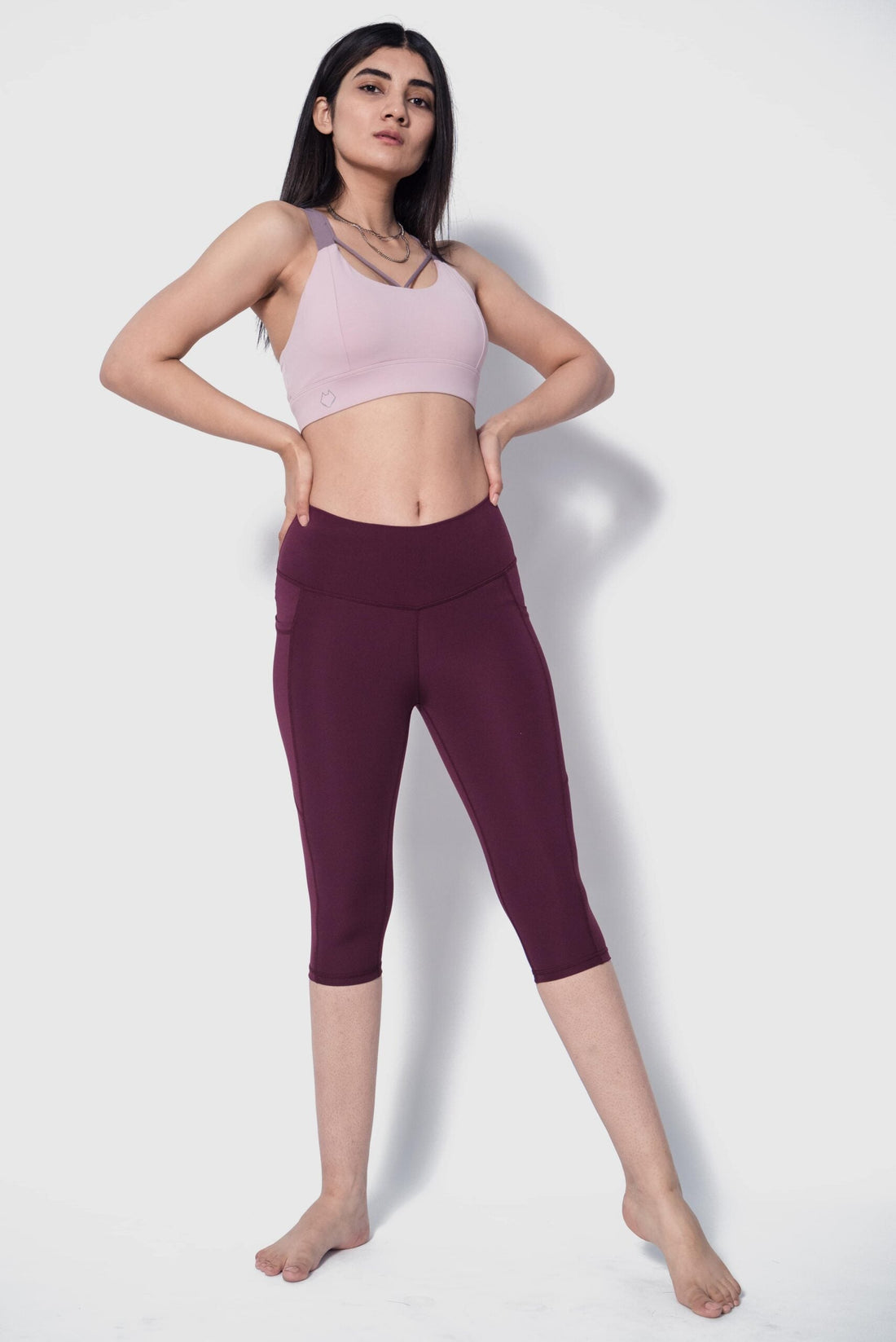 Sculpt Leggings X - Brushed - Pockets - Length 25"(MRN) - Alpha Kleid