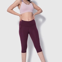 Sculpt Leggings X - Brushed - Pockets - Length 25"(MRN) - Alpha Kleid