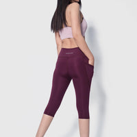 Sculpt Leggings X - Brushed - Pockets - Length 25"(MRN) - Alpha Kleid