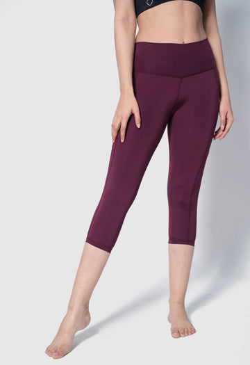 Sculpt Leggings X - Brushed - Pockets - Length 28"(MRN) - Alpha Kleid