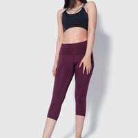 Sculpt Leggings X - Brushed - Pockets - Length 28"(MRN) - Alpha Kleid