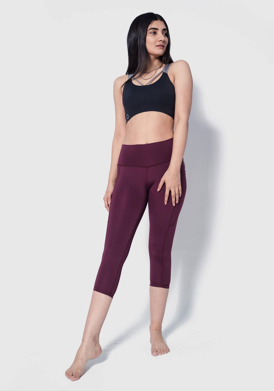 Sculpt Leggings X - Brushed - Pockets - Length 28"(MRN) - Alpha Kleid