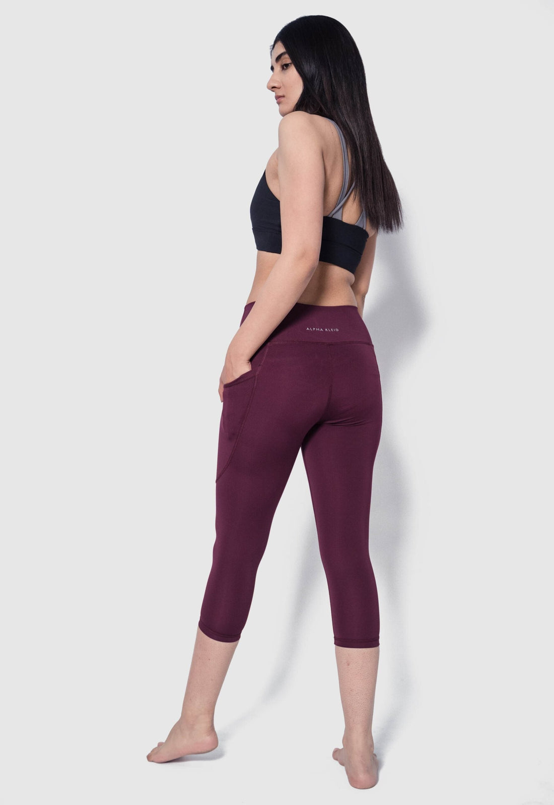 Sculpt Leggings X - Brushed - Pockets - Length 28"(MRN) - Alpha Kleid