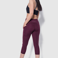 Sculpt Leggings X - Brushed - Pockets - Length 28"(MRN) - Alpha Kleid