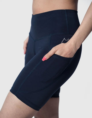 Sculpt Shorts X - Brushed - Pockets - Length 18"(NVY)