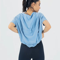 DriFit Training|Yoga Shirt - Super Soft - Relaxed Fit (BLU) - Alpha Kleid