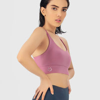 AK PRO Essential Sports Bra, 30A-34E Size, Padded (PNK) - Alpha Kleid