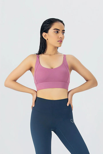 AK PRO Essential Sports Bra, 30A-34E Size, Padded (PNK) - Alpha Kleid