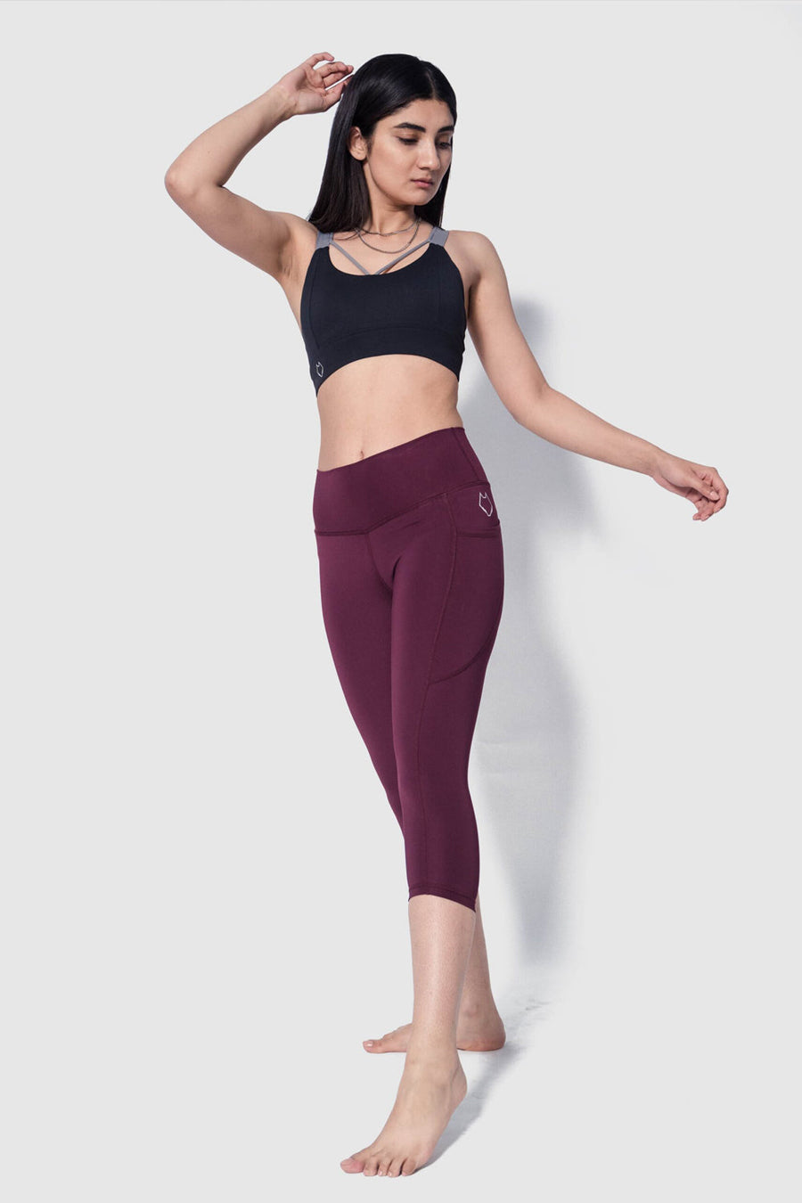 Sculpt Leggings X - Brushed - Pockets - Length 28"(MRN) - Alpha Kleid