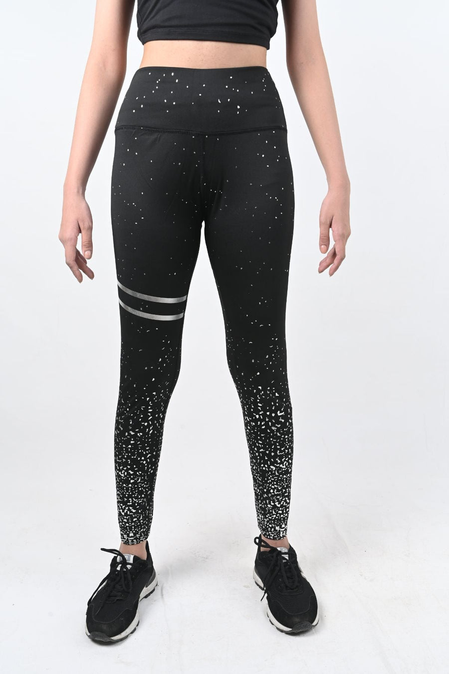 Brushed Black Sculpt Leggings – Full-length I High waisted I Ribbed waistband - Alpha Kleid