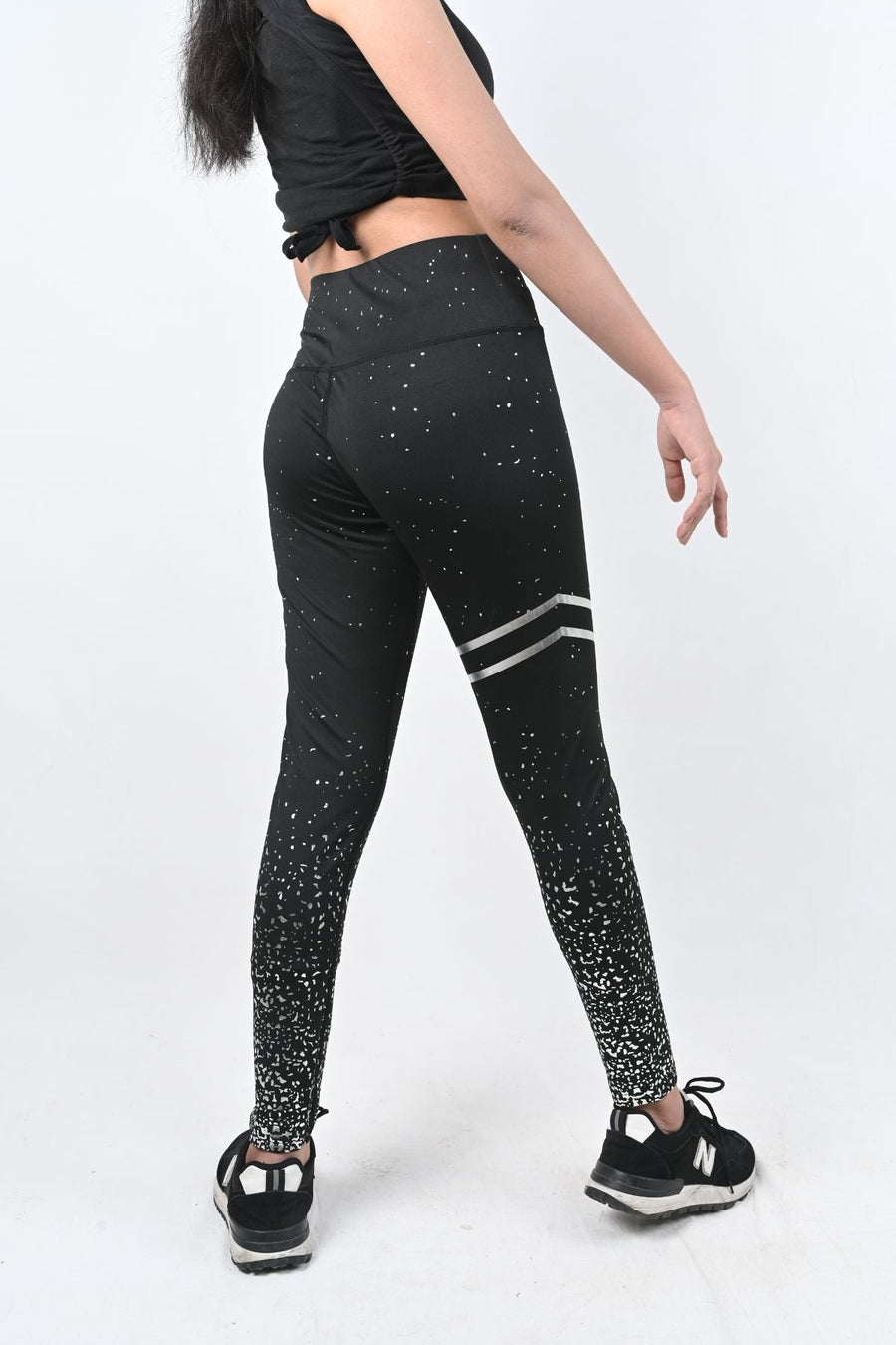 Brushed Black Sculpt Leggings – Full-length I High waisted I Ribbed waistband - Alpha Kleid