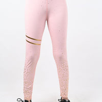 Brushed Pink Sculpt Leggings – Full-length I High waisted I Ribbed waistband - Alpha Kleid