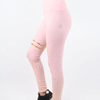 Brushed Pink Sculpt Leggings – Full-length I High waisted I Ribbed waistband - Alpha Kleid