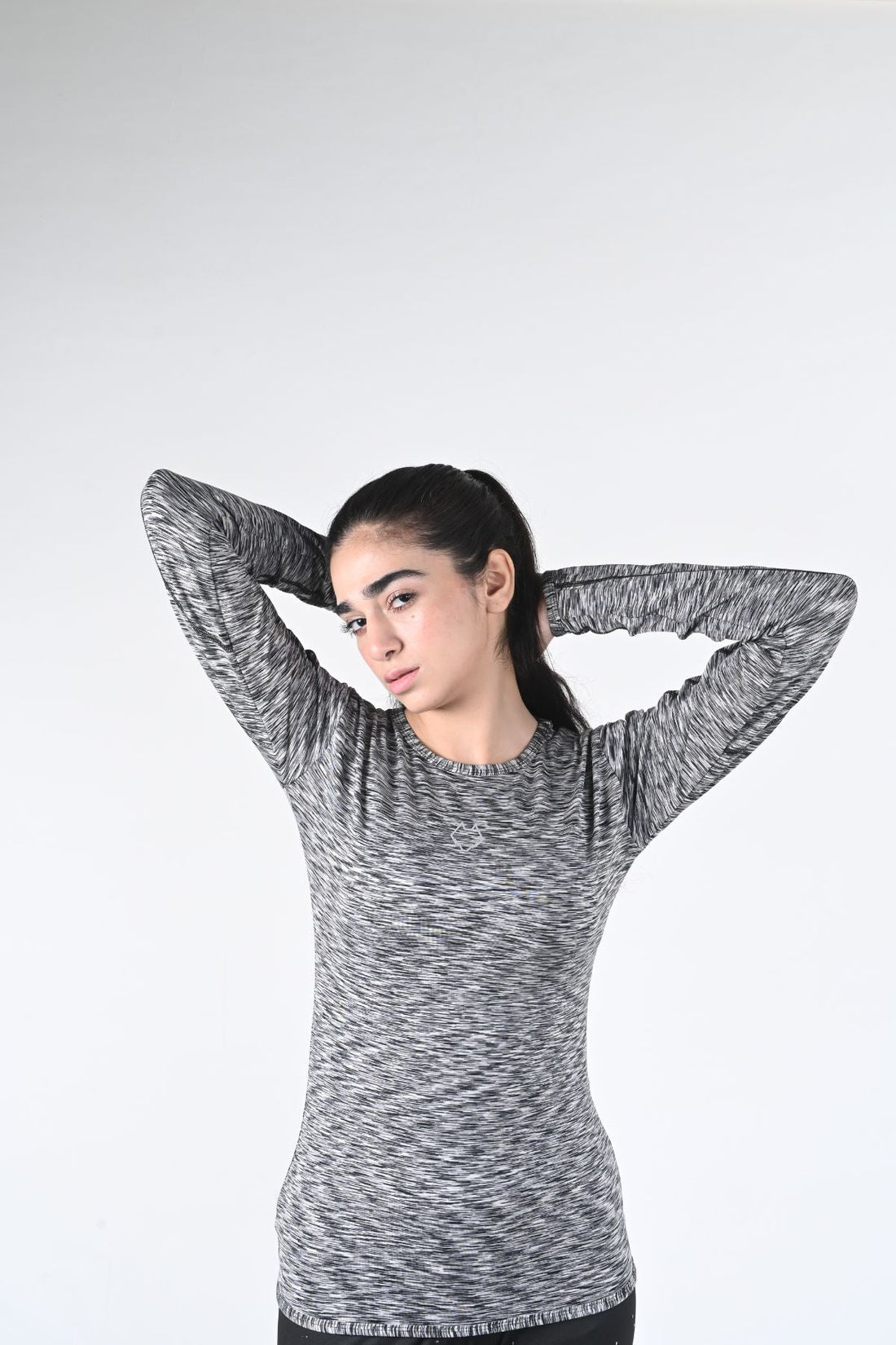 Active, Round-neck, Full Sleeves, Back-stitch T-shirt - Alpha Kleid