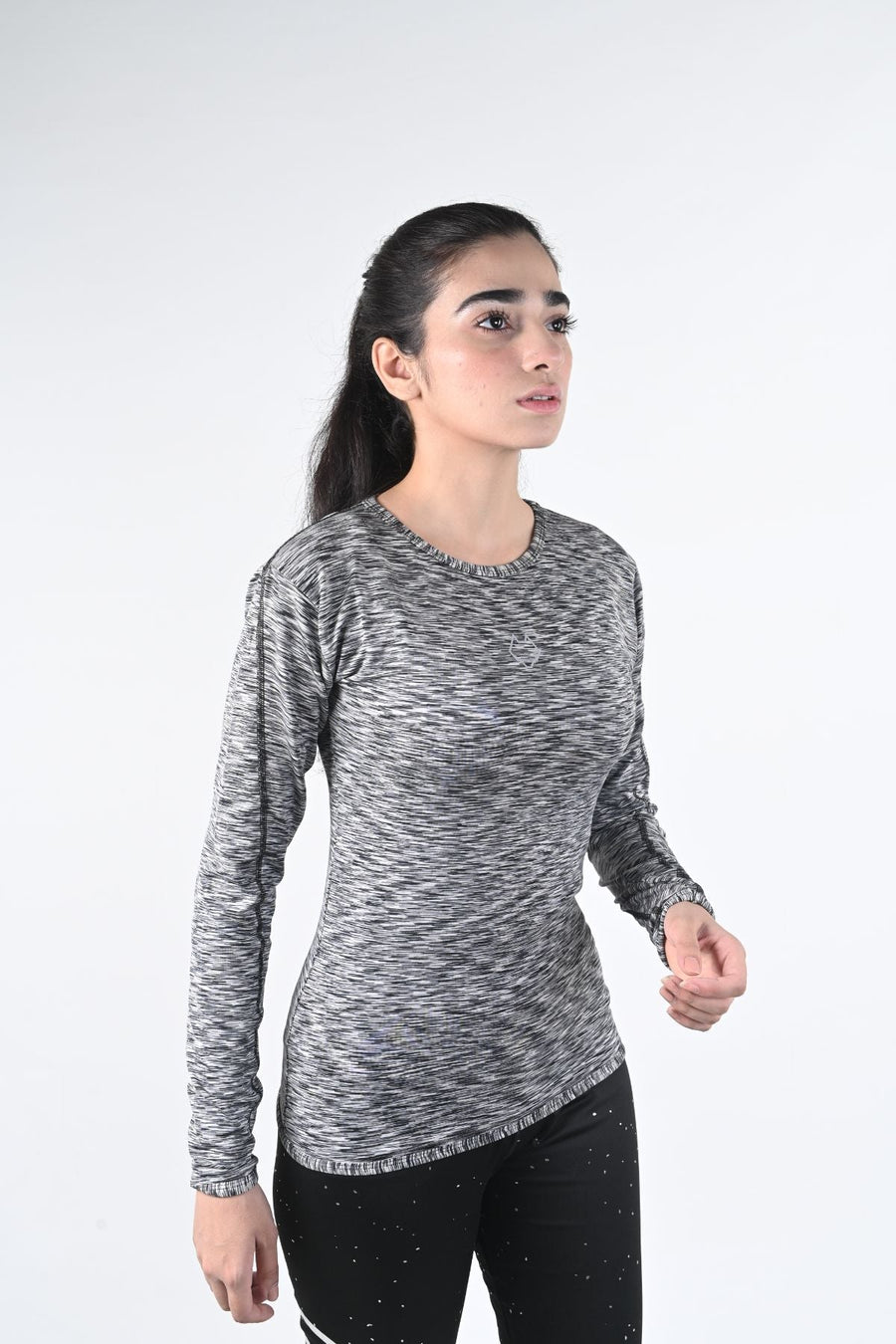 Active, Round-neck, Full Sleeves, Back-stitch T-shirt - Alpha Kleid