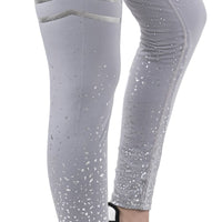 Brushed Grey Sculpt Leggings – Full-length I High waisted I Ribbed waistband - Alpha Kleid